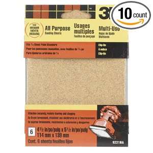 Pk/6 x 10 3M Clip On Sandpaper Sheets (9221NA)  