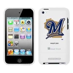  Milwaukee Brewers M in Blue on iPod Touch 4g Greatshield 