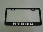 BLACK Metal Auto License Frame Toyota/Honda/Saturn   HYBRID 
