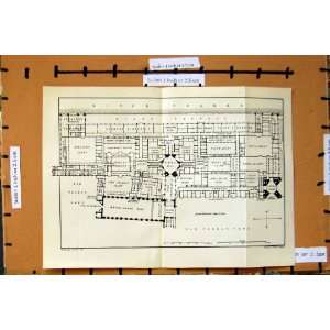  Map 1888 London Plan Westminster Hall House Commons: Home 