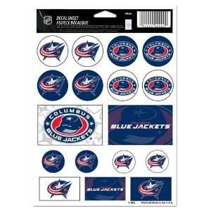COLUMBUS BLUE JACKETS OFFICIAL 5X7 NHL STICKERS:  Sports 