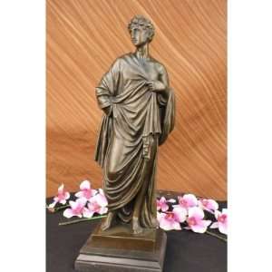  Ancient Roman Classicism Emperor Bronze Marble Sculpture 