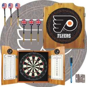  NHL Philadelphia Flyers Dart Cabinet includes Darts and 