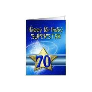  70th birthday card for a Superstar Card Toys & Games