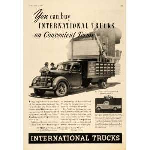   Harvester Trucks Lumber Building   Original Print Ad: Home & Kitchen