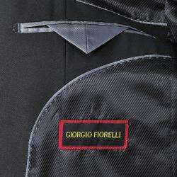   Fiorelli Mens Black Double breasted 6 button Suit  