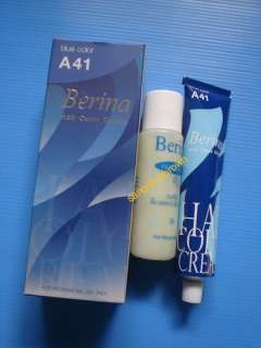 Berina A41 Permanent Blue Hair Dye Emo, Goth, Punk, Fun  