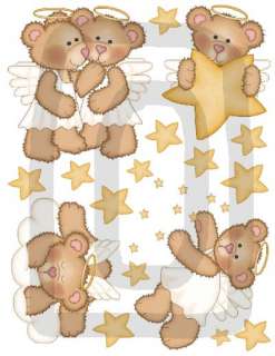 24 PREMADE ANGEL BEAR GIRL FIRST YEAR SCRAPBOOK PAGES  