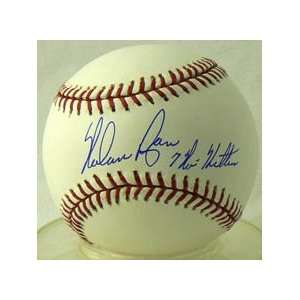  Signed Nolan Ryan/Autographed 7 No Hitter Baseball: Sports 