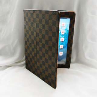 The New iPad 3 /iPad 2 Stylsih Folio PU Leather Case Smart Cover Stand 