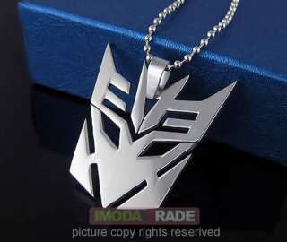 S111 Transformers G1 Decepticon Stainless Steel Pendant  