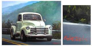 1950 CHEVROLET~Orig Acrylic Painting~C Ferreira~Brazil  