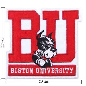 Boston University Terriers Logo Embroidered Iron on Patches Free 