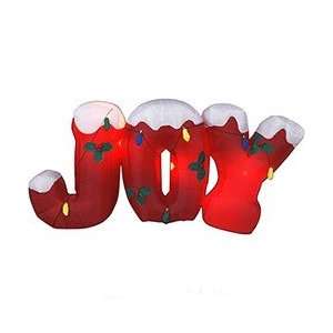  8 Ft. Light Up JOY Gemmy Christmas Airblown Inflatable 