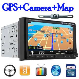 HD 3D 2 Din 7 Car DVD Player GPS SAT ANV PIP Ipod Bluetooth TV Radio 