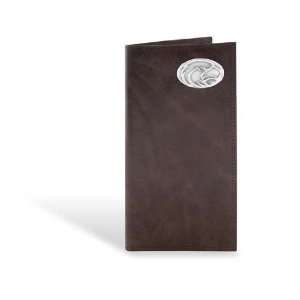  Southern Miss Leather Wrinkle Brown Long Roper Wallet 
