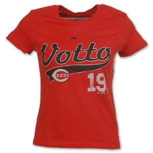 Joey Votto Cincinnati Reds WOMENS Red Lead Role Player T Shirt:  