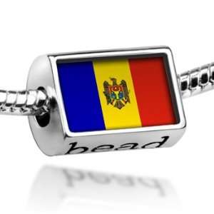  Beads Moldova Flag   Pandora Charm & Bracelet Compatible 