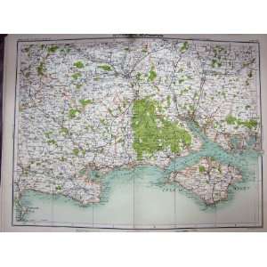   : MAP 1891 SOUTHAMPTON ENGLAND ISLE WIGHT SOUTHAMPTON: Home & Kitchen