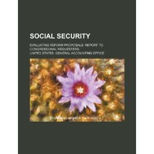  Social Security evaluating reform proposals report to 