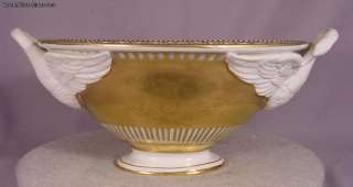 Beautiful Antique Dresden Centerpiece With Swans  