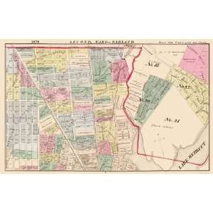  OAKLAND CALIFORNIA (CA) SECOND WARD 1878 MAP