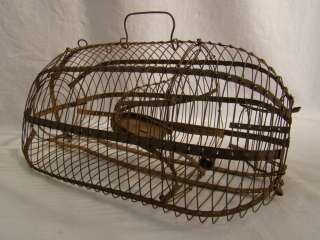 Antique PRIMITIVE Wire CRITTER Rat CAGE Old MOUSE TRAP Old COUNTRY 