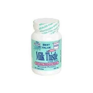   Milk Thistle Liver Tonic, Maximum Potency 50 capsules Health