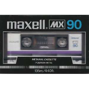   MAXELL MX 90 METAL BIAS AUDIO CASSETTE TAPE TYPE IV 
