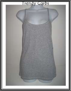 New American Eagle Outfitters girls T back gray tank top L  