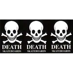  Death Skateboards Skull & Bones Skateboard Sticker   skate 