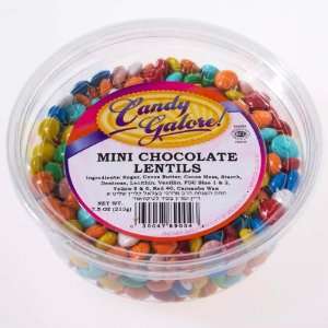  Mini Chocolate Lentils By Candy Galore Case of 12 x 7 oz 