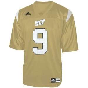  Adidas UCF Knights #9 Gold Replica Football Jersey: Sports 