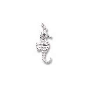  Seahorse Charm   Sterling Silver Jewelry