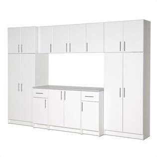 Prepac Elite Garage/Laundry Room Storage Cabinet   12 foot Wide at 