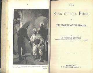 SIGN of FOUR Conan Doyle 1890 Lippincotts Magazine 1st  