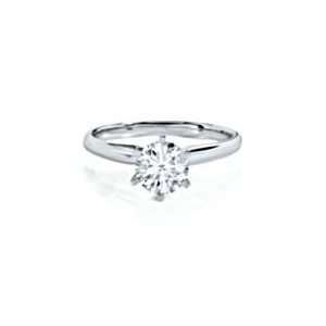   Helzberg Diamonds   14kt White Gold Solitaire Ring Mounting: Jewelry