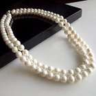 CET Domain SZ16 07 CLIP Layered Natural Seashell Pearl Necklace 