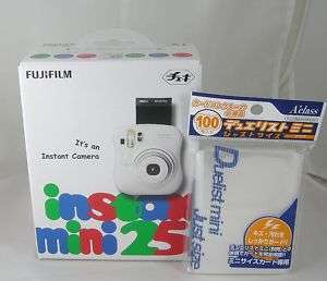 Fujifilm instax camera Cheki mini 25 White + Gift ★★  