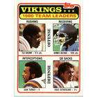 Topps 1981 Topps # 432 Minnesota Vikings TL Minnesota Vikings Football 