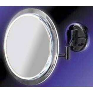   SW37 Lighted Single Sided Wall Mount Make Up Mirror 