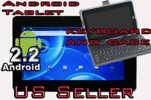 10.2 Google Android 2.2 Tablet PC 4GB TechPad w/ Case & Keyboard 