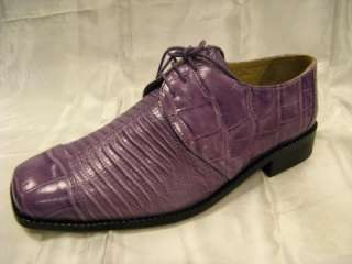 Liberty New Light Purple Croco Lizard Print Dress Shoes  