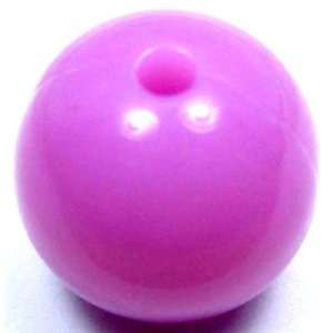  Lavender Round pastel acrylic plastic beads. (40 pcs 