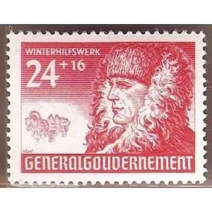  Postage Stamp Germany Polish Occupation Winter Works Scott 