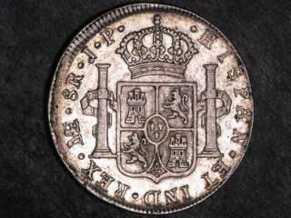 PERU 1805JP 8 Reales Silver Crown VF XF  