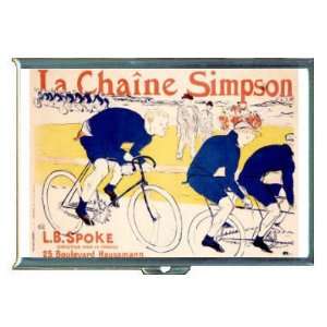 FRANCE BICYCLE RACE SIMPSON ID Holder, Cigarette Case or Wallet: MADE 