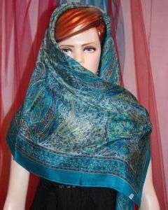 10 Pure Silk scarf stole Square scarves hijab wraps  