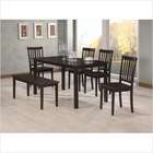 Wildon Home Edmonson Dining Table in Cappuccino (6 Pieces)