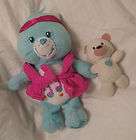 Care Bears Heartsong Bear with robe and doll plush Ready for Bed 8 